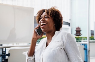 Lady talking on cell phone